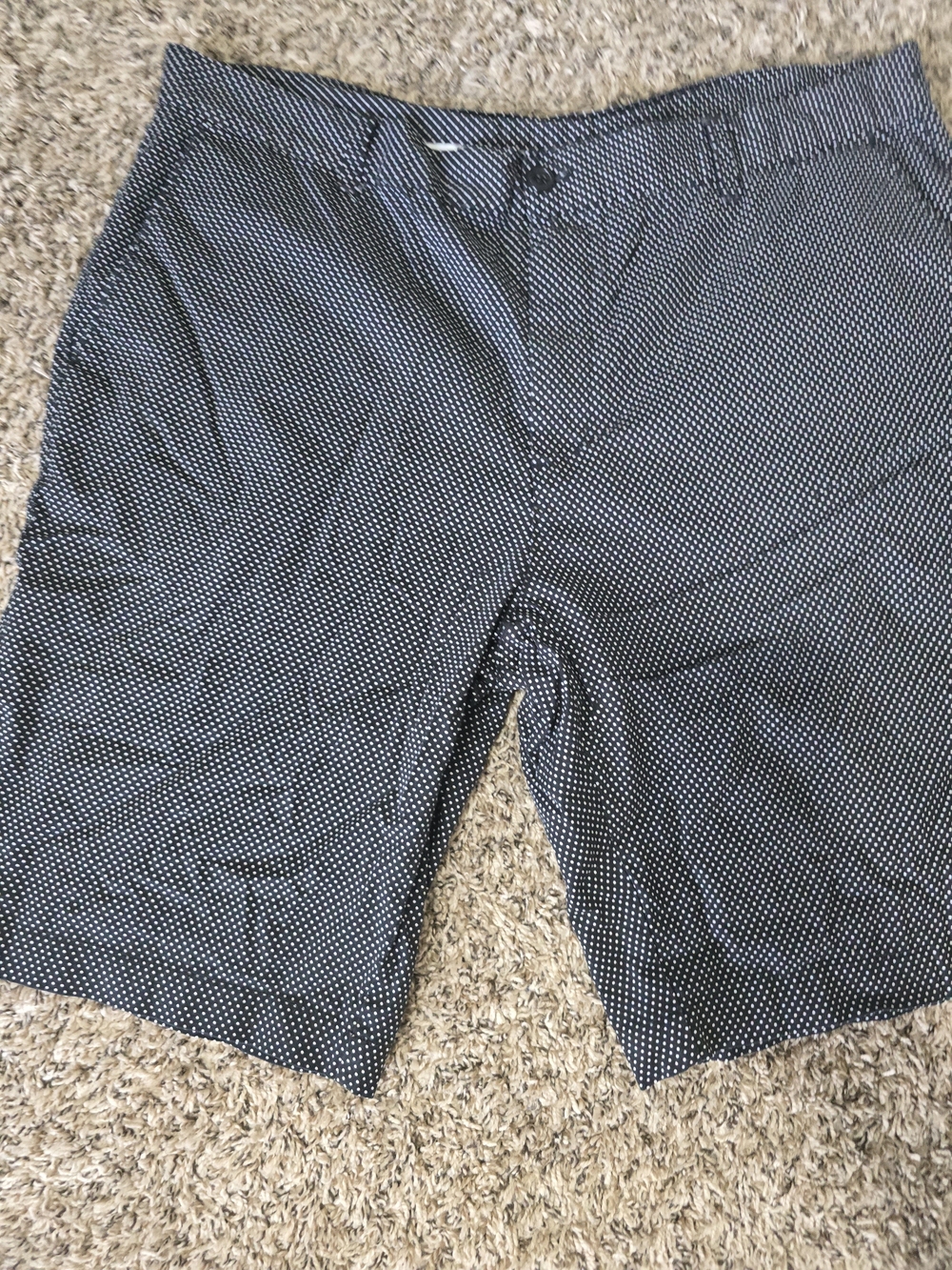 Men's Polka Dot Dress Shorts - Navy & White